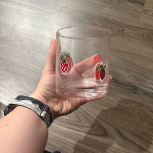 Clear Glass with Strawberry icon Design